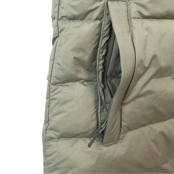 New! Prana Ice Thistle Reversible Duck Down Feather Puffer Hooded Winter Vest - Picture 10 of 14